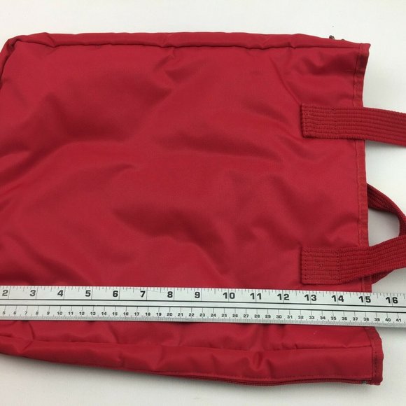 Bossini Ladies Womens Red Expandable Tote Shoulder Bag Purse - Picture 8 of 9